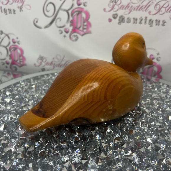 Vintage wood duck decoy decor carved wooden shiny duck π¦ - Picture 7 of 9
